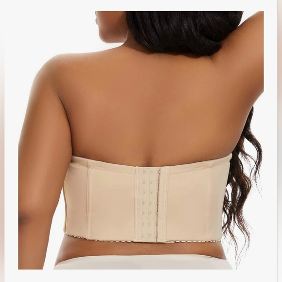 SEA BBOT Women Longline Strapless Bra Full Coverage Corset Bra #1000 - Picture 11 of 12